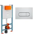 Инсталляция для унитаза Vitra V-Fix Core 732-5800-01, кнопка Root Round 740-2280 хром