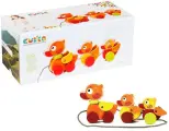 CUBIKA. Каталка Уточки 3 штуки, дерево, развивающая, для детей от 1,5 лет