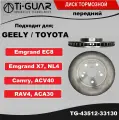 Диск тормозной Ti-GUAR (1шт) передний для Geely Emgrand EC8, Emgrand X7 NL4, Toyota Camry ACV40, Lexus ES350 GSV40, GSV60