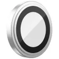 Защитное стекло на камеру BlueO Camera lens Armor metal для iPhone 15 Pro Max 3 шт. Silver (+installer)
