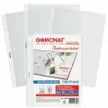 Папки-файлы перфорированные А4 офисмаг экстра, комплект 50 шт, гладкие, плотные, 70 мкм, 272683