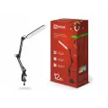 IN HOME plus настольный светодиодный светильник ССС-05Ч 12Вт 6500K 500лм USB адаптер на струбцине черный
