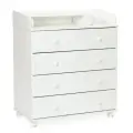 Пеленальный комод BEBIZARO MEIER FOUR WHITE (ШхГхВ) 80х45х93 см