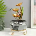 Фонтан настольный «Стрекоза в цветах», от сети, 21×21×34 см