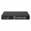 Неуправляемый 16 портовый PoE коммутатор PUS-2C16L-250R с возможностью установки в стойку