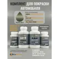 Комплект для покраски NISSAN, код BJAF, JAF, YELLOWISH GREEN, базовая автомобильная эмаль 250 мл, лак 2K 250 мл с отвердителем, разбавитель 125 мл, FixPaint Pro