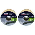 Комплект из 2 штук уплотнители Tytan Professional D 100m*9mm*7.5mm белый