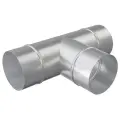 Тройник прямой ERA PRO TPG 150 мм 229x148 мм, серебристый