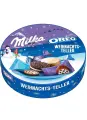 Новогодний подарочный набор конфет и шоколада Oreo&Milka Christmas Plate, 197г