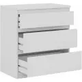 Комод Шведский Стандарт Кастор 3 ящика 650x396x716 мм, белый