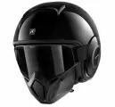 Мотошлем открытый SHARK STREET DRAK BLANK Black Glossy, XS