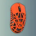 WLMOUSE BEAST X PRO, цвет: Fire Orange, игровая мышь из магниевого сплава, Omron, сенсор: PAW 3950 HS, вес 39 г.