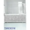 Экран под ванну 150 см, цвет Бетон Пайн, пластиковый профиль, SIRIUSLINE