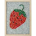 Стеклянная мозаика RASTEBINA Клубничка, набор для творчества, 21 см x 15 см