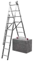 Лестница трехсекционная KRAUSE CORDA универсальная с доп. функцией 3x6