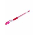 Ручка гелевая Hi-Jell Needle Grip красная, грип, 1 штука