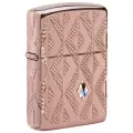 Оригинальная бензиновая зажигалка ZIPPO Armor® 49702 Geometric Diamond Pattern Design с покрытием High Polish Rose Gold