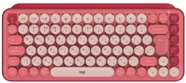 Logitech Клавиатура беспроводная Logitech POP KEYS, Heartbreaker Rose (M/N: YR0080/CU0021)