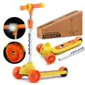 Самокат ROCKET 3-колесный, для детей от 3 до 6 лет, светящиеся передние колеса, максимальная нагрузка 50кг