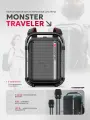 Портативная акустическая система MONSTER Traveler, чёрная (Black)