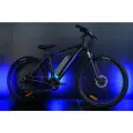 Электровелосипед LORAK E-350 Чёрный/Синий под рост 170-185 см