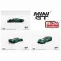Машинка MINI GT 1/64 Aston Martin Valkyrie Aston Martin Racing Green LHD Blister Packaging Diecast Scale Model Car