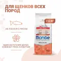 Сухой корм Monge Dog Speciality Line Monoprotein для щенков мелких пород лосось с рисом 7.5 кг