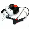 Мотор - Двигатель для бензокосы / триммера 52см3, лодочного мотора (ручка газа + ручка управления, ремешок, ключ, крепеж)