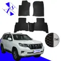 Автомобильные коврики EVA/ЕВА/ЭВА для Toyota Land Cruzer Prado 150 2013-н. в черный черный