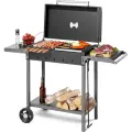 Мангал GRATAR передвижной с крышкой барбекю МАН 203