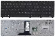 Клавиатура для ноутбука HP Elitebook 8760W 8770W серая с указателем без подстветки