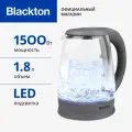 Чайник электрический Blackton Bt KT1800G Серый / Стеклянный / 1.8 л 1500 Вт