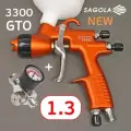 Краскопульт Sagola 3300 GTO (1.3мм) + манометр RC2, бачок 650мл, клапан нового образца