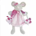 Мышка - комфортер и игрушка на руку 28 см, Франция Doudou et compagnie, Marionnette a main Souris rose