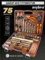 Набор инструментов Ombra 75 предметов, для автомобиля и дома 1/4, 1/2DR, OMT75S