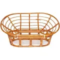 Садовый диван TetChair MAMASAN/мамасан, натуральный ротанг, без подушки, коньяк