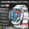 Для Huawei GT5 PRO Смарт-часы Мужские часы 5 Pro AMOLED HD Экран Bluetooth Вызов GPS NFC Сердечный ритм Здоровье Смарт-часы 2024 Новый, Silver Steel 2A, For Huawei GT5 Pro