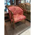 Кресло Louis от DOMKORLEONE, текстиль, красное дерево (mahogany wood), цвет орех NAA (светло-коричневый)