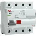 Выключатель дифференциального тока (УЗО) 4п 100А 30мА тип AC DV AVERES EKF rccb-4-100-30-ac-av, 1шт