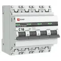 Автоматический выключатель Ekf 4п C 16А 4.5кА ВА 47-63 PROxima, mcb4763-4-16C-pro
