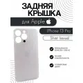 Задняя крышка для iPhone 13 Pro белый (Silver) Premium Glass (широкий вырез)