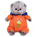 Мягкая игрушка «Кот Басик Baby в комбинезоне с монстриком», 20 см