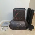 Комплект вытяжки Д-1260/ Ш-870/ В500/Высота с кожухом 1060/ D-200 гриль, тандыр, мангал медная патина