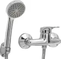 Смеситель для душа РМС SL55 003 с душевым гарнитуром, настенный, однорычажный, хром, российский