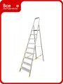 Алюминиевая профессиональная с анодированным покрытием стремянка Алюмет с широкими ступенями 9 ступеней . Серия АS709