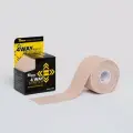 Кинезио тейп нейлоновый Tmax 4 Way 5см х 5м, бежевый