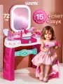 Туалетный столик WiMi, салон красоты для девочек, трюмо с зеркалом и подсветкой