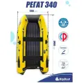 Надувная, под мотор, килевая лодка из ПВХ для рыбалки Regat (Регат) 340 НДНД
