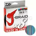 Плетёный шнур Daiwa J-braid X8 0,1мм. PE-0.8 6кг. 300м. Multicolor