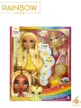 Кукла Рейнбоу Хай Rainbow High Sunny Madison / игрушки для девочек, суставы которых можно регулировать, с желтой одеждой и аксессуарами, подходящие в качестве подарок на день рождения